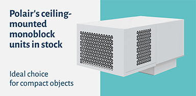Make the most of your space with Polair's ceiling-mounted monoblock units!