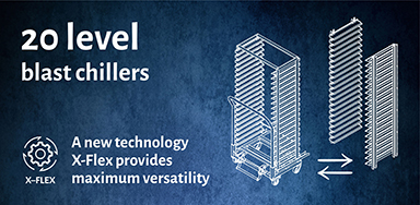 New X-Flex technology for blast chillers