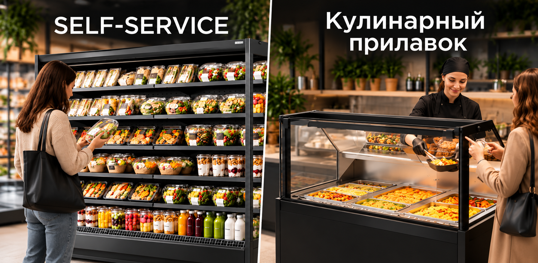 Готовая еда в магазине: когда self-service достаточно, а когда нужен кулинарный прилавок?